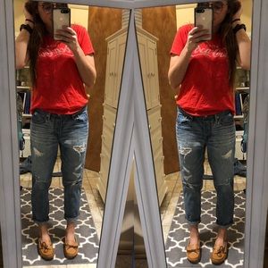 American Eagle Light Wash Boyfriend Jeans